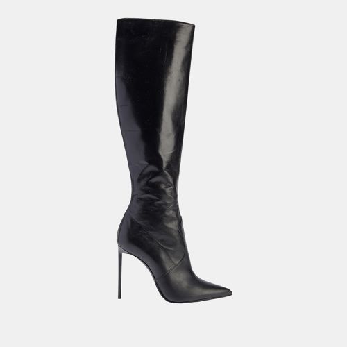 Saint Laurent Leather Over The Knee Boots Size 39 - Saint Laurent Paris - Modalova