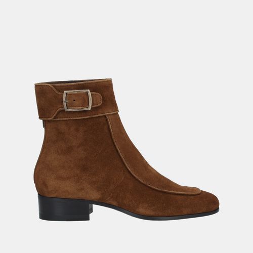 Saint Laurent Suede Buckle Ankle Boots 37 - Saint Laurent Paris - Modalova