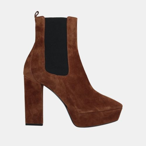 Saint Laurent Suede Ankle Length Boots Size 39.5 - Saint Laurent Paris - Modalova