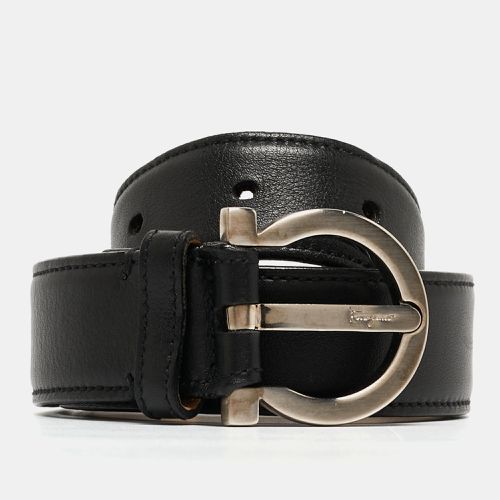 Leather Gancini Buckle Belt 75CM - Salvatore Ferragamo - Modalova