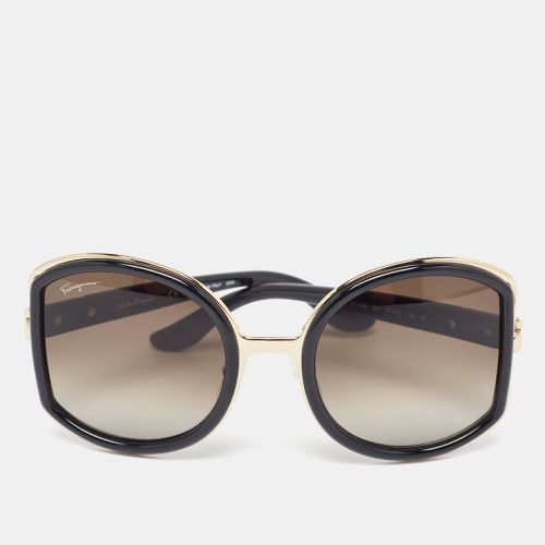 Salvatore Ferragamo Black Gradient SF719S Frame Oversized Sunglasses - Salvatore Ferragamo - Modalova