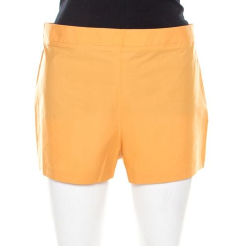 Salvatore Ferragamo Orange Cotton Stretch Hot Pants M - Salvatore Ferragamo - Modalova