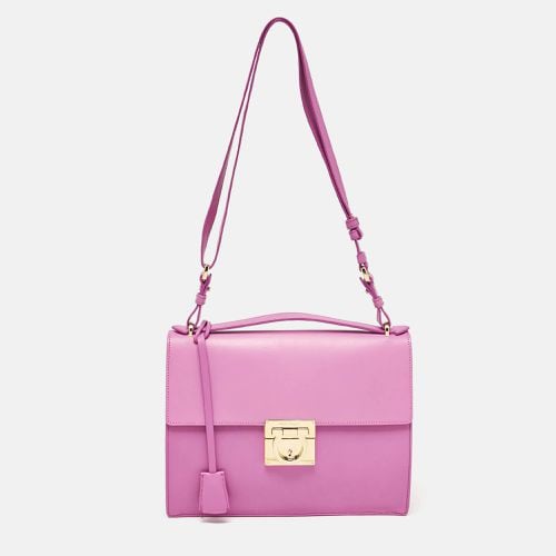 Salvatore Ferragamo Fuchsia Leather Marisol Top Handle Bag - Salvatore Ferragamo - Modalova