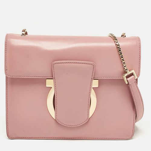 Salvatore Ferragamo Pink Leather Thalia Shoulder Bag - Salvatore Ferragamo - Modalova