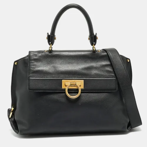 Sofia Medium Leather Top Handle Bag - Salvatore Ferragamo - Modalova
