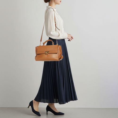 Sofia Large Leather Top Handle Bag - Salvatore Ferragamo - Modalova