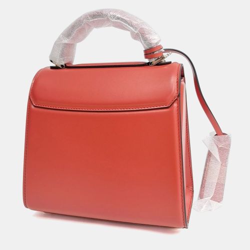 Boxy Small Leather Top Handle Bag - Salvatore Ferragamo - Modalova