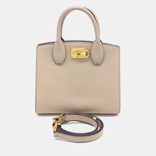 Leather Studio Bag Mini - Salvatore Ferragamo - Modalova