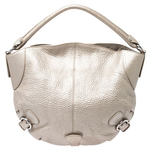 Salvatore Ferragamo Metallic Gold Leather Hobo - Salvatore Ferragamo - Modalova