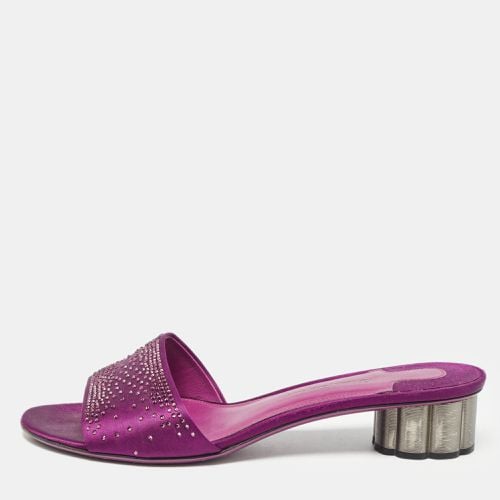 Salvatore Ferragamo Purple Satin Gorizias Sandals Size 40 - Salvatore Ferragamo - Modalova