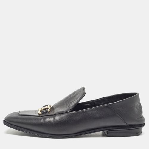 Salvatore Ferragamo Black Leather Cesaro Loafers Size 36.5 - Salvatore Ferragamo - Modalova