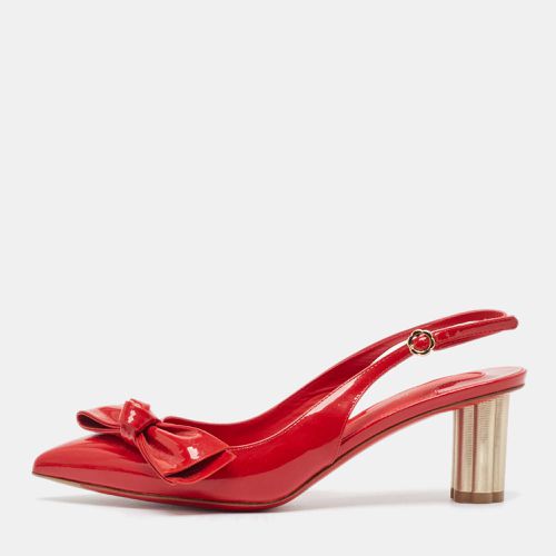 Salvatore Ferragamo Red Patent Leather Aulla Slingback Pumps Size 36 - Salvatore Ferragamo - Modalova