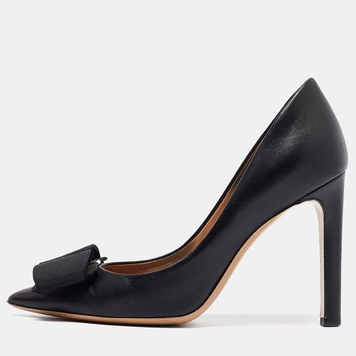 Salvatore Ferragamo Black Leather Mimi Pumps Size 37.5 - Salvatore Ferragamo - Modalova