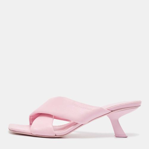 Salvatore Ferragamo Pink Leather Slide Sandals Size 41 - Salvatore Ferragamo - Modalova