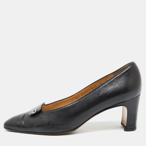 Salvatore Ferragamo Black Leather Pumps Size 38.5 - Salvatore Ferragamo - Modalova