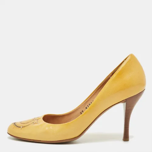 Salvatore Ferragamo Yellow Patent Leather Pumps Size 38.5 - Salvatore Ferragamo - Modalova