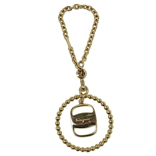 Salvatore Ferragamo Gold Pendant Keyring - Salvatore Ferragamo - Modalova