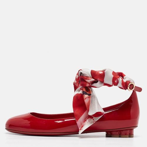 Salvatore Ferragamo Red Patent Leather Ballet Flats Size 37.5 - Salvatore Ferragamo - Modalova