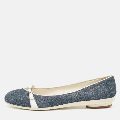 Salvatore Ferragamo Blue Denim Audrey Ballet Flats Size 40.5 - Salvatore Ferragamo - Modalova