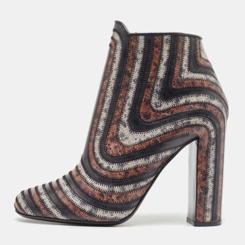 Salvatore Ferragamo Multicolor Leather Feeling Ankle Boots Size 40.5 - Salvatore Ferragamo - Modalova