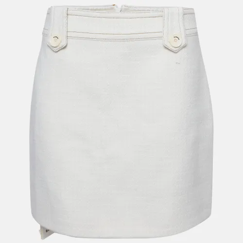 Sandro White Tweed Mini Skirt L - Sandro - Modalova