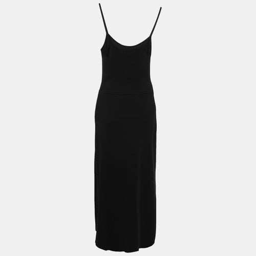 Sandro Black Knit Fabric Sleeveless Midi Dress M - Sandro - Modalova