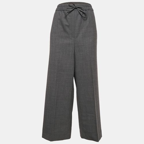 Sandro Grey Wool Blend Straight-Leg Trousers XL - Sandro - Modalova