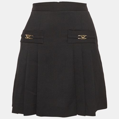 Sandro Black Wool Pleated Mini Skirt XS - Sandro - Modalova