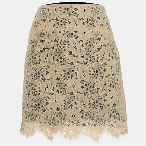 Sandro Beige Lace Knee Length Skirt L - Sandro - Modalova