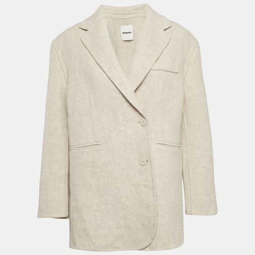 Sandro Beige Wool Double Breasted Blazer M - Sandro - Modalova