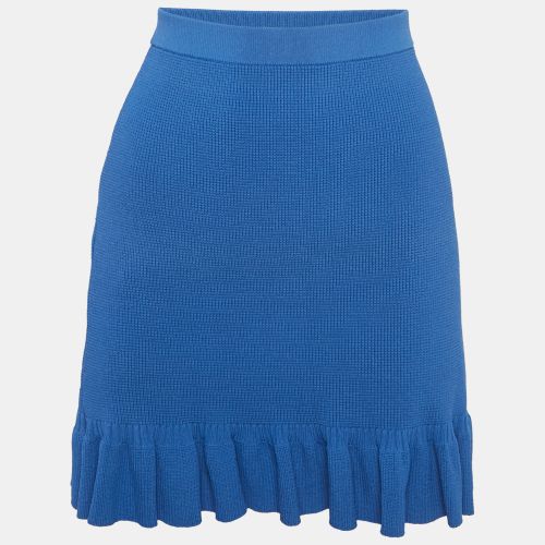 Sandro Blue Knit Mini Skirt M - Sandro - Modalova