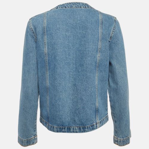 Sandro Blue Button Front Jacket S - Sandro - Modalova