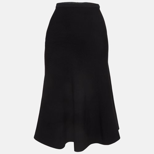 Sandro Black Knit Flared Midi Skirt S - Sandro - Modalova