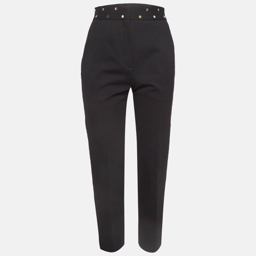 Sandro Black Studded Stretch Crepe Trousers S - Sandro - Modalova