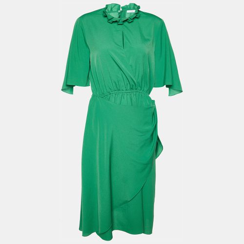 Sandro Green Chiffon Cut-Out Rebella Midi Dress L - Sandro - Modalova