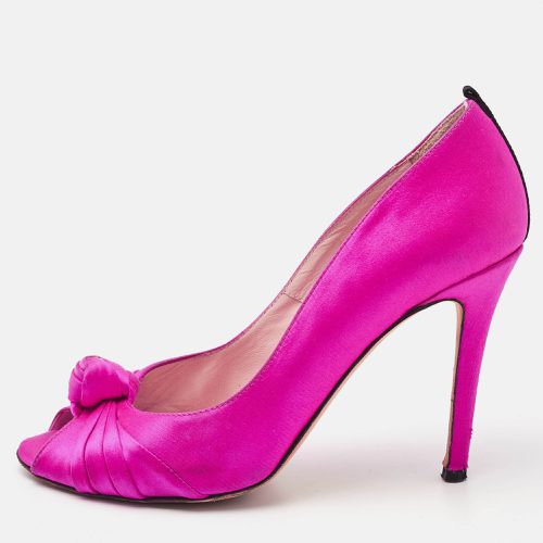 SJP Sarah Jessica Parker Pink Satin Peep Toe Pumps Size 37 - SJP Sarah Jessica Parker - Modalova