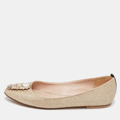 SJP Sarah Jessica Parker Gold Glitter Ballet Flats Size 37 - SJP Sarah Jessica Parker - Modalova