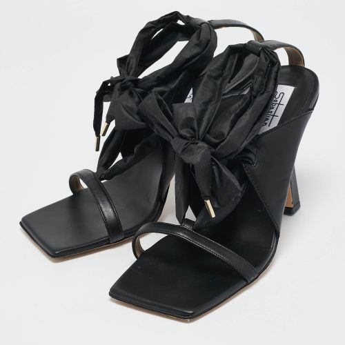 Leather and Nylon Ankle Tie Sandals Size 40 - Sebastian - Modalova