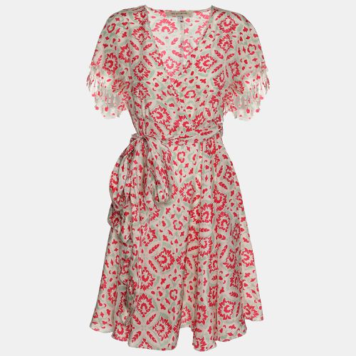 See by Chloe Multicolor Printed Silk Mini Belted Dress S - See by Chloe - Modalova