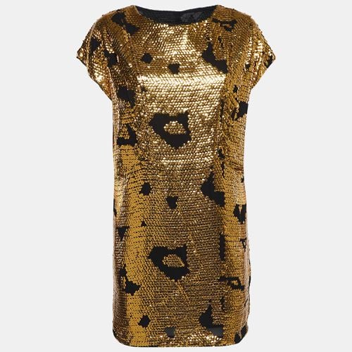 See by Chloé Gold Sequin Crepe Mini Dress S - See by Chloe - Modalova