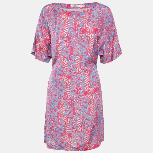 See By Chloe Pink/Blue Printed Silk Mini Dress M - See by Chloe - Modalova