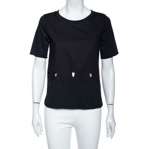 See by Chloe Black Cotton Cut Out Detail Jersey T-Shirt M - See by Chloe - Modalova