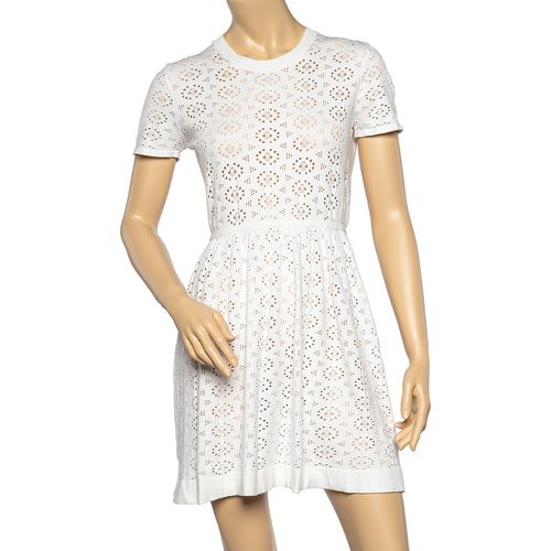 Perforated Knit Flared Dress L - See by Chloe - Modalova