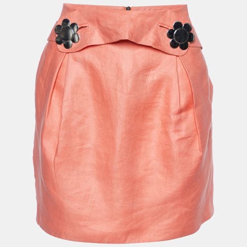 See by Chloé Coral Pink Linen Mini Skirt S - See by Chloe - Modalova