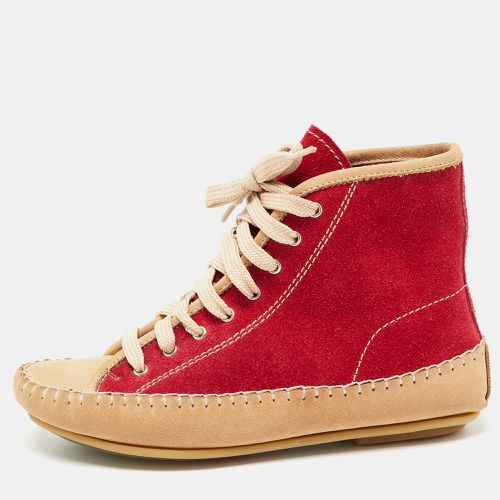 See by Chloé Red Suede High Top Sneakers Size 35 - See by Chloe - Modalova