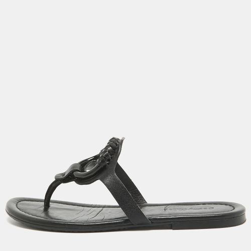 See by Chloe Black Leather Hana Flat Slides Size 36 - See by Chloe - Modalova