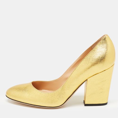 Sergio Rossi Gold Leather Heeled Pumps Size 36.5 - Sergio Rossi - Modalova