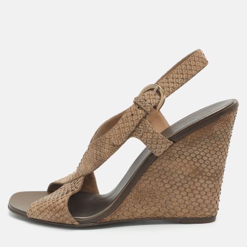 Size 40 Python Wedge Sandals - Sergio Rossi - Modalova