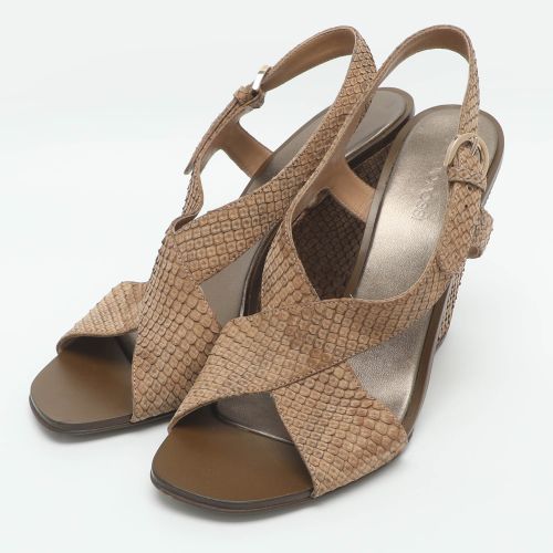 Size 40 Python Wedge Sandals - Sergio Rossi - Modalova
