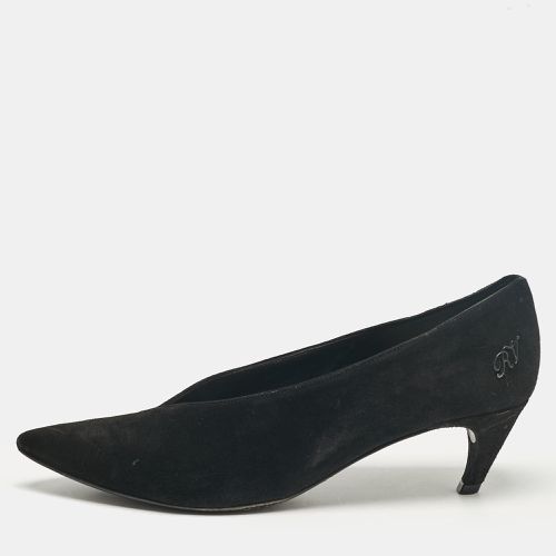 Sergio Rossi Black Suede Pointed Toe Pumps Size 38.5 - Sergio Rossi - Modalova